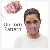 unicorn face mask design custom