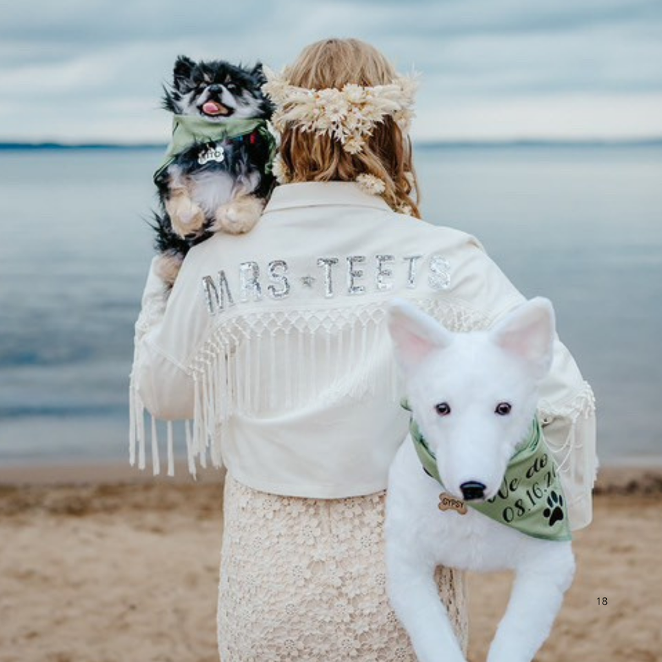 Stuffed animal for weddings and events
