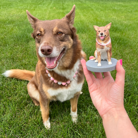 custom dog figurine