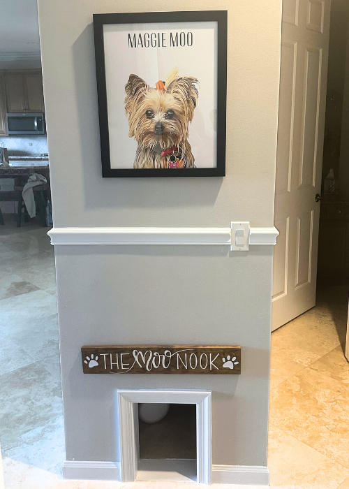 Customer photo pet portrait