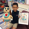 Select to view 'Boy dog drawing' image