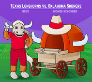 Select to view 'Texas Longhorns vs. Oklahoma Sooners' image