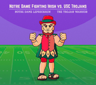 Select to view 'Notre Dame Fighting Irish vs. USC Trojans' image