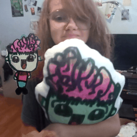 your drawing on a pillow