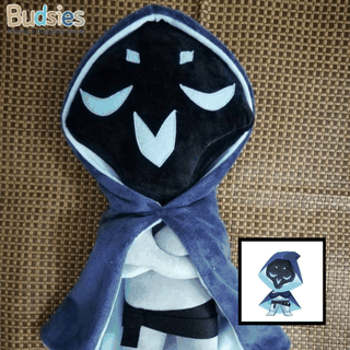 custom overwatch plushie of Reaper's winter wonderland skin