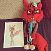 Select to view 'fox stuffed animal character' image
