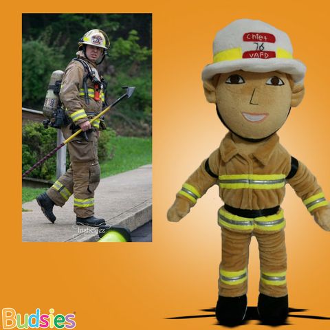 Custom Firefighter Plush
