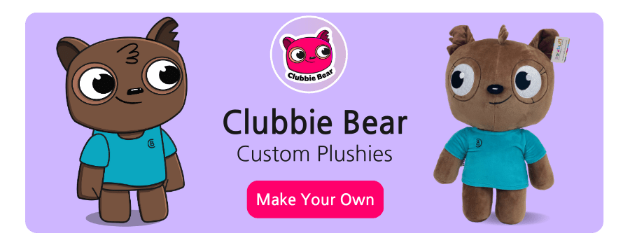 clubbie bear NFT plush