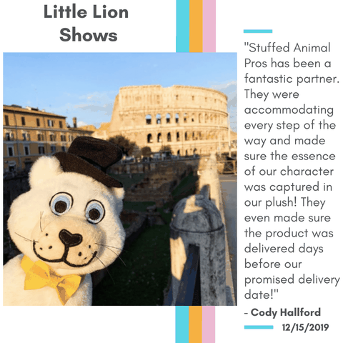 custom stuffed art mascot