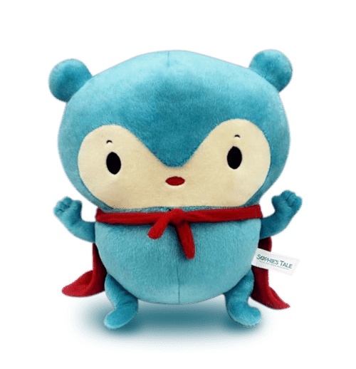 custom stuffed animal bulk Mebo the Blue Panda Book Character