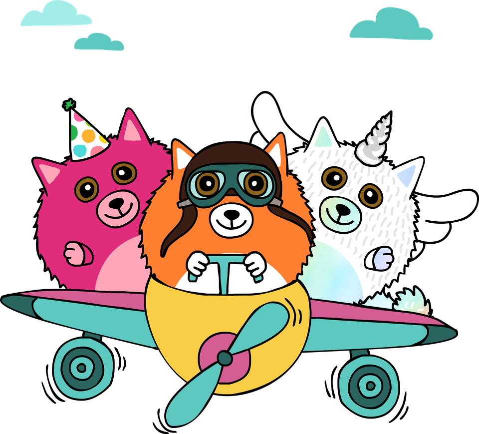 Waggables flying to you! 