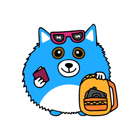 Blue Waggable Stuffed Animal