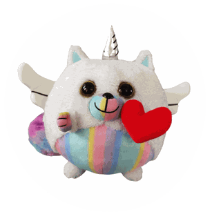 woman holding waggables plush